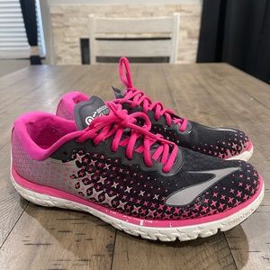Brooks Pure Flow 5 Women's Running Shoes Size 9.5B Pink Black Athletic Sneakers